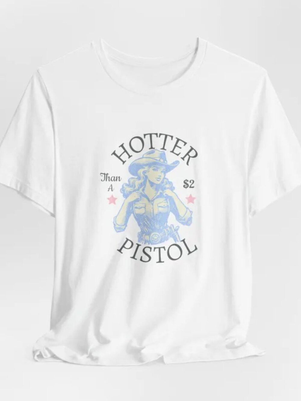 Bella + Canvas "Hotter Than A Pistol" Cowgirl Graphic Tee -XL NEW